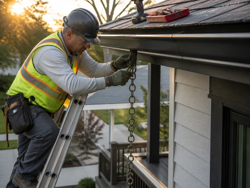 Rain Chain Installation