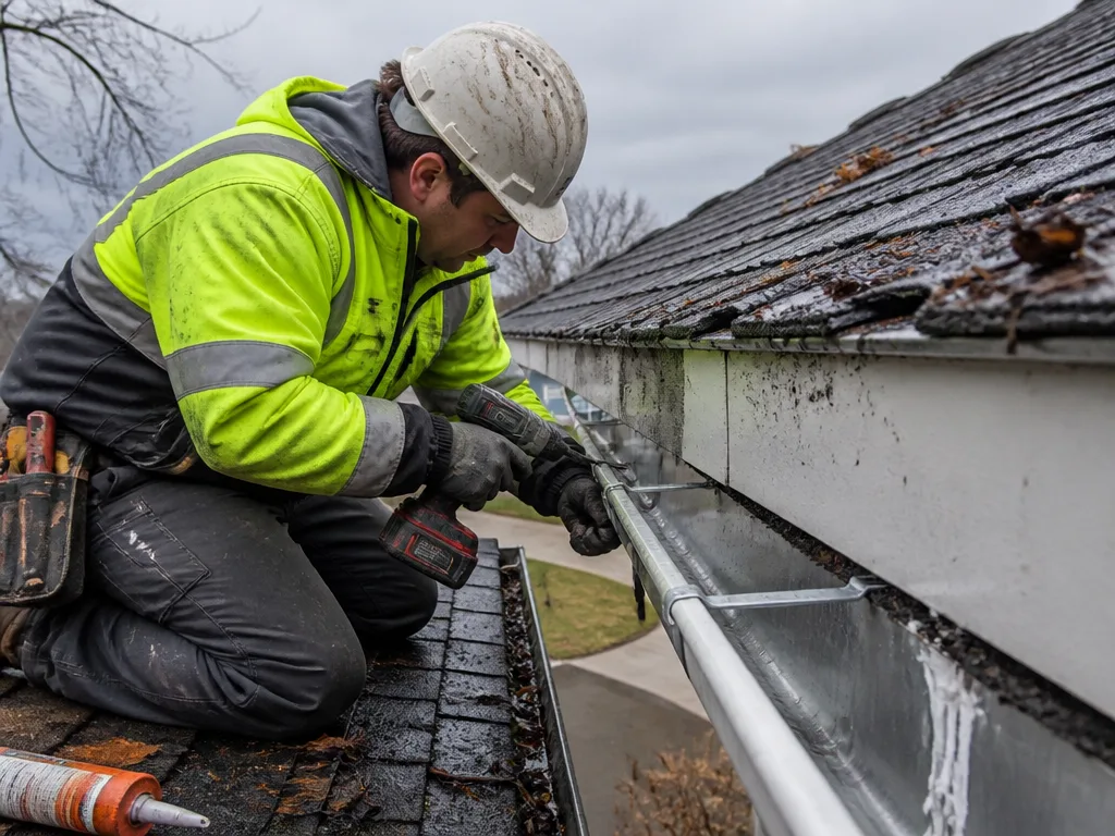 Storm Damage Gutter Repair